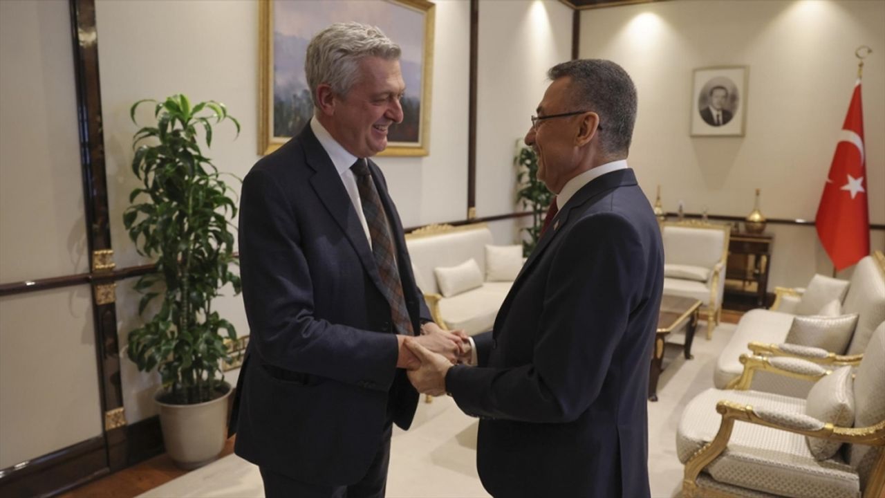 Cumhurbaşkanı Yardımcısı Oktay, BM Mülteciler Yüksek Komiseri Grandi'yi kabul etti