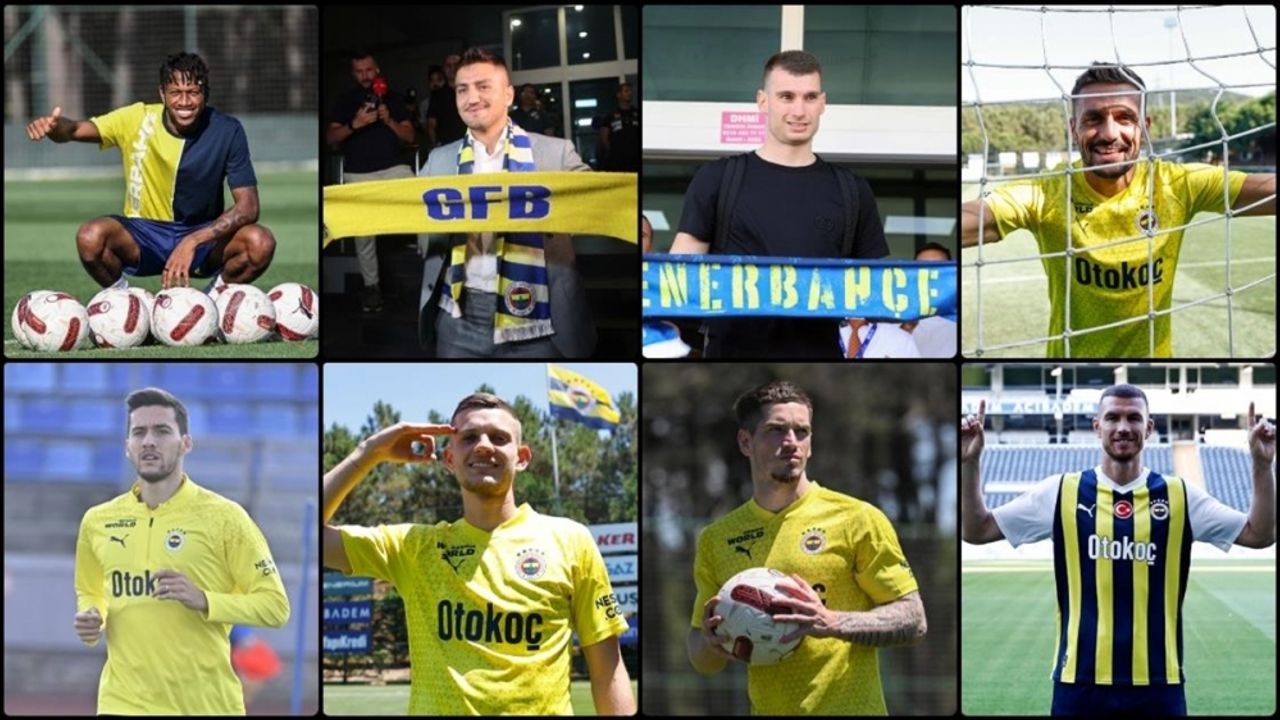Fenerbahçe, "yaz transfer dönemi"nin geride kalan bölümünde 13 ismi kadrosuna dahil etti