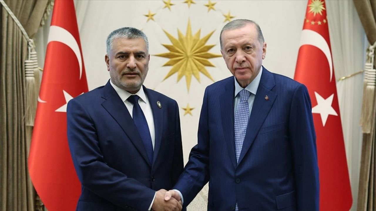 Cumhurbaşkanı Erdoğan, Libya Devlet Yüksek Konseyi Başkanı Tekale'yi kabul etti